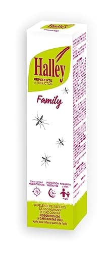 HALLEY - Family Repelente | Repelente de Insectos | 200 ml | para Mayores de 1 Año | Perfecto para Niños y Adultos | Anti Mosquitos Transmisores de Enfermedades Tropicales y Mosquitos Tigre