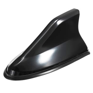 Viviance Universal Auto Coche Tiburón Aleta Techo Antena Aérea Am FM Radio Decorar (Negro)