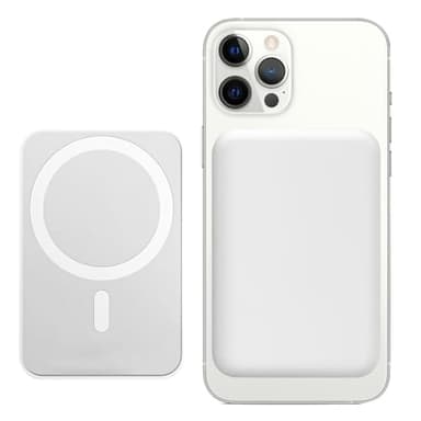 flintronic Power Bank, 5000 mAh Magnético Inalámbrico Cargador, Cargador Portátil Inalámbrico, Carga Rápida,Compatible con iPhone 15/14/13/12/Mini/Pro/Pro MAX