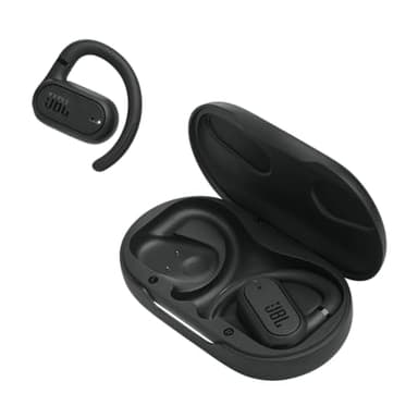 JBL Auriculares inalámbricos de conducción de aire Soundgear Sense, con tecnología Bluetooth y JBL OpenSound, sonido dinámico, resistencia al sudor IP54 y hasta 24 horas de reproducción, negro