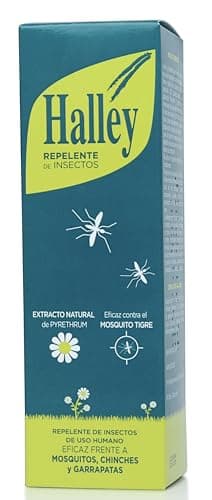 HALLEY – Repelente de Insectos | 150ml | Protección Eficaz frente a Mosquitos y Garrapatas | Testado bajo control dermatológico | Ingredientes Naturales 96% | 3 Años +