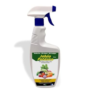 Jabón Potásico - 750ml - Protección Natural y Efectivo contra Insectos, Cochinilla Algodonosa y el Pulgón - 100% Bio - Alta Eficacia Comprobada
