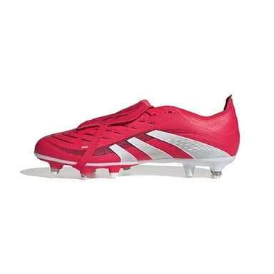 adidas Predator League Fold-Over Tongue Soft Ground Football Boots, Botas de fútbol Unisex Adulto, Lucid Red/Cloud White/Core Black, 39 1/3 EU