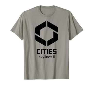 Cities Skylines II game logo black Camiseta