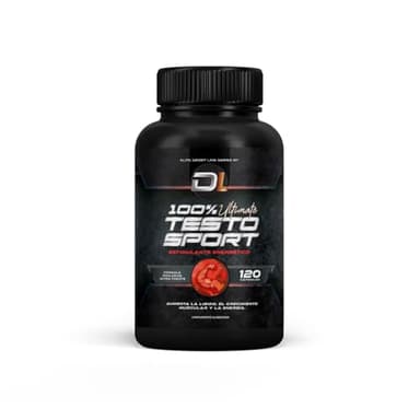 Healthy Fusion 100% Ultimate Testosport | Booster de Testosterona Energizante | Maca, Ginseng, Tribulus, Taurina y Vitaminas | Aumenta la masa muscular | Acción quemagrasas y vigorizante | 120u