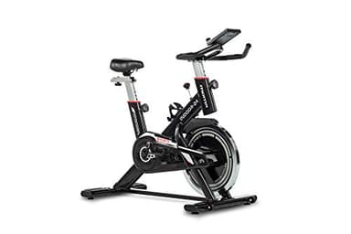 Moma Bikes Bicicleta INDOOR con Volante de Inercia de 24kg, Pantalla LCD, pulsómetro de cuádruple sensor integrado en manillar , Sillin ergonomico.