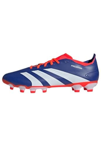 adidas Predator League Football Boots Multiground, Botas de fútbol Unisex Adulto, Lucid Blue/Cloud White/Solar Red, 42 EU