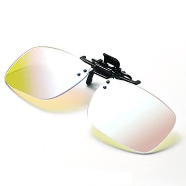 HCCTOZZ Gafas para daltónicos con Clip para Gafas daltónicas para Todas Las Personas Gafas para daltonismo Tanto para Uso en Exteriores como en Interiores para Rojo, Verde, Azul, Amarillo