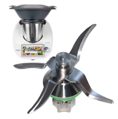 Cuchillo mezclador adaptable Thermomix TM6 – Cuchilla helice mezclador para Thermomix Robot de cocina TM6