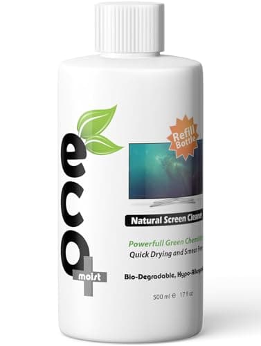 Zamaz Plc 47-F8Ry-Sbzw Ecomoist - Kit de Limpiador de Pantalla Natural de 500 Ml para Tv, Lcd, Led, Tabletas, Smartphones, Portátiles (Botella de Recambio de 500 Ml) Multicolor