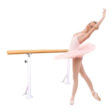 Barra de Ballet para Casa Barra De Ballet Portátil Con Soportes De Metal Ajustables En Altura Para Entrenamiento De Baile, Entrenamiento En Casa, Estiramiento, Yoga Y Ejercicio De Calentamiento(3.28 f