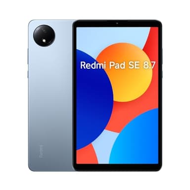 Xiaomi Redmi Pad SE 8,7" – Tablet de 8,7” LCD (MediaTek Helio G85, 4GB de RAM, 64GB de ROM, WiFi + Bluetooth 5.3, batería de 6650 mAh, Cargador no Incluido), Azul (Versión ES)