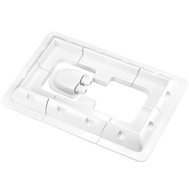 QWORK® Soportes de montaje para paneles solares, sin taladros, para vehículos recreativos, autocaravanas, techos, blancos , 7 piezas