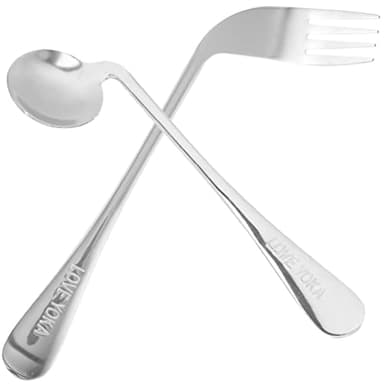 1 Juego De Utensilios Adaptables Tenedores Y Cucharas Con Peso Juego De Cubiertos Para Personas Mayores Discapacidad Ayuda Para Discapacitados Mano Debilidad