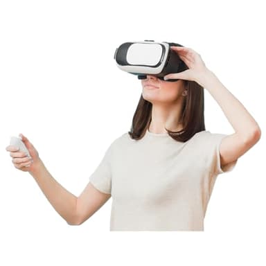 Votephone Gafas Realidad Virtual 3D con Mando Bluetooth para móviles Compatible Videos 360 y Juegos 3D - Experiencia Inmersiva Realidad Aumentada - Gafas VR Box con Mando