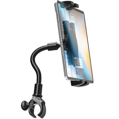 Phichy Heimtrainer Tablet Halterung für 4.7–11 Zoll Handy & iPad Schwanenhals Tablet Ständer für Spin Bike, Indoor