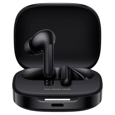 Xiaomi Redmi Buds 6 - Auriculares inalámbrico, cancelación de Ruido, Ligero, 10 Horas de autonomía y 42 Horas con el Estuche de Carga, Bluetooth, Negro (Versión ES)