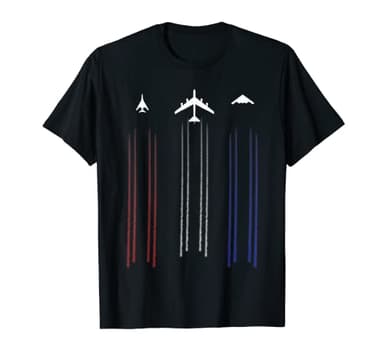 Camiseta B-2 Spirit B-1 Lancer B-52 Bomber Airplane Camiseta