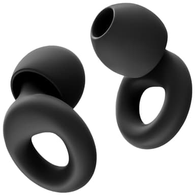 HOYIO 2 Pares Tapones Oidos Ruido Dormir, Tapones Oidos Cancelacion de Ruido 27 dB para Dormir Concierto Festival, Reutilizables y Lavables Suave, 8 Almohadillas en XS/S/M/L, Earplugs, Negro