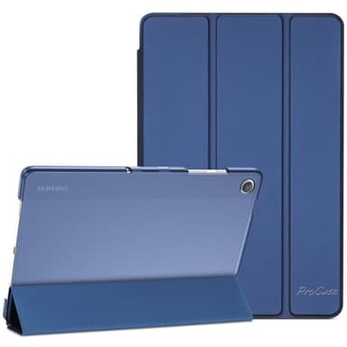 ProCase Funda para Galaxy Tab A9+ / A9 Plus 11 Pulgadas 2023,X210 X215 X216 X218 Carcasa Respaldo Translúcido Delgada Cubierta Protector Trifold Smart Cover -Azul Marino