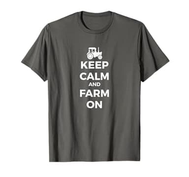 Farming Simulator - Keep Calm and Farm on T-shirt (blanco) Camiseta