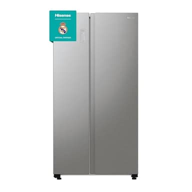 Hisense RS711N4ACE- Frigorífico Side by Side, Capacidad 547 L con 178.6 cm Alto, No Frost, Super Freeze, Alarma de Puerta Abierta, Modo Vacaciones, Freezer Convert, Bajo Nivel de Ruido ,Clase E, Inox