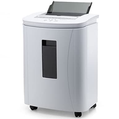 iOCHOW 150 Hojas Trituradora de Papel Automática: P-4 Nivel Microcorte de Trituradora, 30 Minutos Comercial Silenciosa Destructora de Papel, Gran Capacidad con Papelera Extraíble de 25L