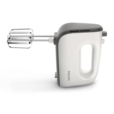 Philips Serie 5000 Batidora - Motor de 450 W, 5 Velocidades y Turbo, Mezcla Fuerte y Eficaz, Vaso de Forma Cónica, Fácil Expulsión, Gris Cachemira (HR3741/00)