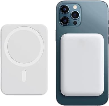 Power Bank for Magsafe 5000mAh, Mini Bateria Externa mag-Safe con USB Cable PD 20W Bateria Portatil Carga Rapida Inalámbrico Powerbank Magnético para iPhone 16/15/14/13/12/Plus/Pro/Pro MAX
