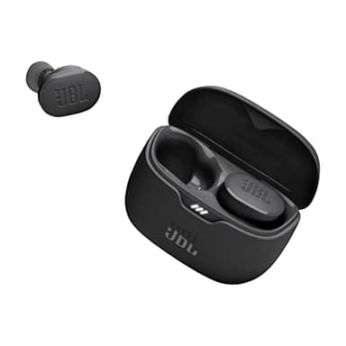 JBL Auriculares Tune Buds In-Ear, inalámbricos, resistentes al agua, cancelación de ruido y tecnología de 4 micrófonos, con batería de hasta 48 horas de duración, en negro