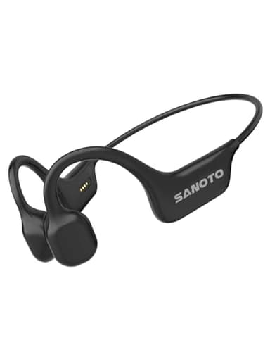 SANOTO Auriculares Conduccion Osea Open Ear Auriculares Bluetooth 5.0 Inalambricos IPX7 Impermeables y Resistentes al Sudor Deportivos Adecuados para Correr Fitness