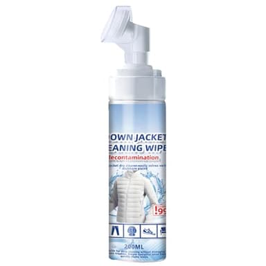 Limpiador en Seco Chaqueta de Plumón,Quitamanchas para Telas,Eliminador de Manchas de Aceite de Ropa,Spray de Limpieza Multiusos para Tela,Agente de Limpieza en Seco de Plumón