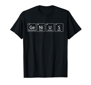 Genius Tabla Periódica De Elementos Divertido Camiseta