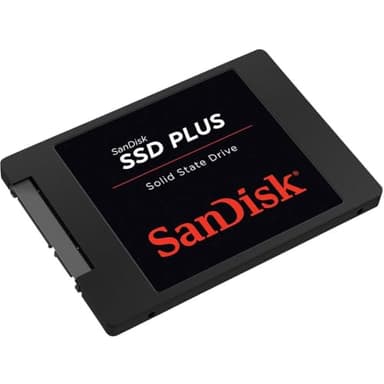 Unidad interna de estado sólido SanDisk SSD PLUS 480 GB SATA III de 2,5 pulgadas, SDSSDA-480G-G26, negra