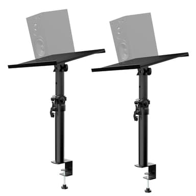 Soporte de Mesa Universal para Altavoces,2 Piezas Soporte Altavoces pie Altura y ángulo de inclinación Ajustables,Soporte Altavoz con Relleno Capacidad de Peso 15kg