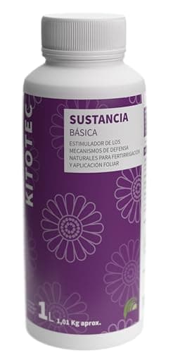 KITOTEC Bactericida fungicida natural ecológico a base de quitosano purificado líquido contra hongos, bacterias y enfermedades en plantas ornamentales, arbustos, árboles, huertos protector vegetal