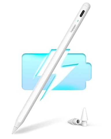 Metapen A8 Lápiz para iPad 2018-2025,Precisión de Píxeles y Baja Latencia Líder en la Industria,Ideal para Tomar Notas,Apple Pencil con iPad 11/10/9/8/7/6,Pro M4/11/12.9"/13",Air 3/4/5/M2/M3,Mini 5/6