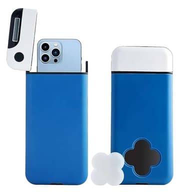Generic Caja de bloqueo de teléfono móvil con temporizador, autodisciplina, caja de autodisciplina, azul, cerradura digital con temporizador, ABS