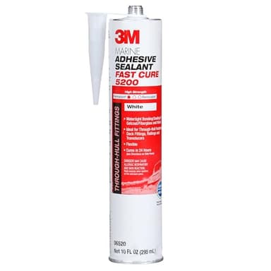 3M Marine Adhesivo/Sellante de secado rápido (blanco, 1/10 galón)