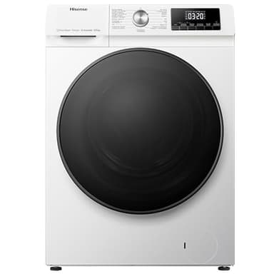 Hisense WDQA1014EVJMW - Lavadora Secadora 2 en 1 con Vapor, Conectividad Wifi, Carga Frontal 10 Kg Lavado, 6 Kg de Secado, 1400 rpm, Motor Eficiente Inverter, Sistema Antibalanceo, Puerta XL