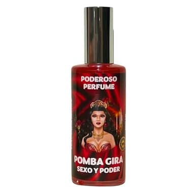 Perfume de Pomba Gira con Feromonas (100ml) | Atracción del Amor, Sexo y Poder | Colonia en Frasco de Cristal.