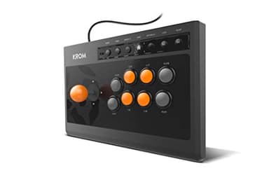 KROM Kumite -NXKROMKMT- Gamepad Arcade Multiplataforma, Fighting Stick, Joystick, modos D-Pad o X/Y input, compatible PC, PS3, PS4 y XBOX One