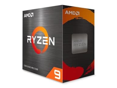 AMD Ryzen 9 5900 XT Procesador (16 núcleos/32 Threads, 105W TDP, Socket AM4, 72MB Caché, Reloj de Aumento máx. hasta 4.8 GHz, sin Ventilador)
