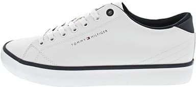 Tommy Hilfiger Zapatillas Sneaker para Hombre, Blanco (White), 42