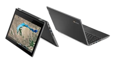 Lenovo 300e Chromebook 2nd Gen AST - Portátil Convertible Táctil 11.6" HD, 4GB RAM, 32GB SSD, AMD Radeon R4 Graphics, WiFi+Bluetooth, Chrome OS) Negro - Teclado QWERTY Español (Reacondicionado)