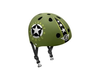 Stamp Skate Helmet skids Military, Unisex-Youth, Verde Oliva, Talla 54-60cm