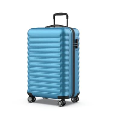 NUMADA - Maleta de Viaje Mediana 18Kg Upfly 24' ABS (63x39,5x26,8cm) con Cierre de Combinación y 4 Ruedas Dobles 360 | Resistente | Ligera | Interior Compartimentado | Azul Eléctrico