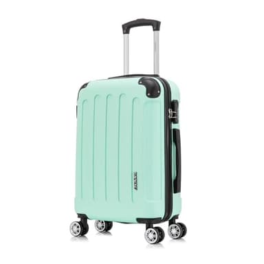 RAYKONG Maleta Mediana ABS 66x43x25cm |71L| 24 Pulgadas |23kg semirígidas candado combinación - Menta
