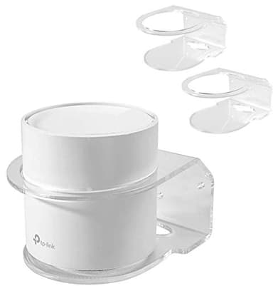 VOMENC Soporte de pared para TP-Link Deco X20/X55/Pro/X60/X68 WiFi 6 Mesh WiFi (AX1800/AX3000/AX3600) Sistema WiFi para todo el hogar, soporte de pared resistente y fácil de mover para ahorrar espacio