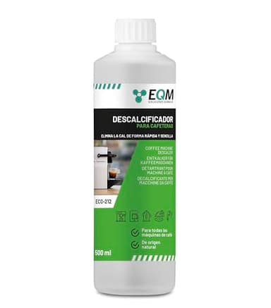 EQM - ECO- 212 - Descalcificador para Cafeteras - 500 ML - 100% Origen Natural - Compatible con todas las máquinas de café - Elimina la cal incrustada en cafeteras y aparatos del hogar